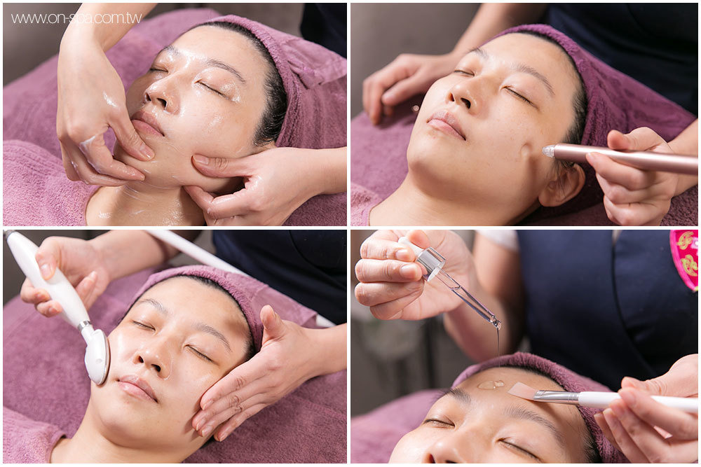 onspa 芮薇荷 臉部課程 做臉 標靶飛梭氫水儀 清粉刺 拉提 臉部按摩